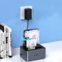 ORICO 6626C3-C-V1 2-Fach Docking Station mit Offline-Klonfunktion für 2,5 inch/3,5 inch SATA HDD/SSD - Grau