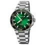 ORIS Aquis Date Calibre 400 Herren-Automatikuhr 41,50 mm grünes Zifferblatt Edelstahlarmband 41270782209PE
