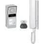 ORNO OR-DOM-RD-937/W Analog-Türsprechanlagen-Set, 1 Inneneinheit, 1 Außenpanel, Weiß/Silber
