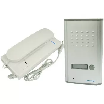 ORNO OR-DOM-RL-901/RL-3208A Audio-Türsprechanlage, 1-Familie, 2-Draht, Aufputzmontage, Weiß, 9094