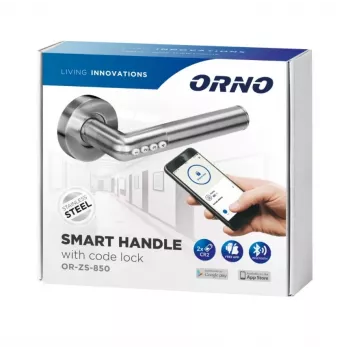 ORNO OR-ZS-850 Elektronischer Türgriffschloss mit Code, IP44, Schwarz