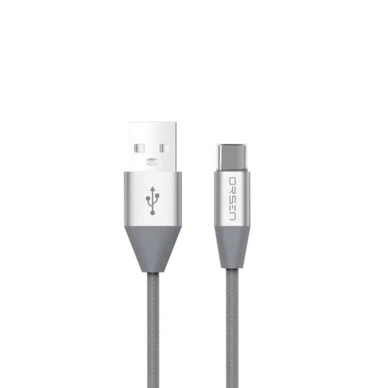 ORSEN S33 Type-C Datenkabel 2,1A 1,2m Grau