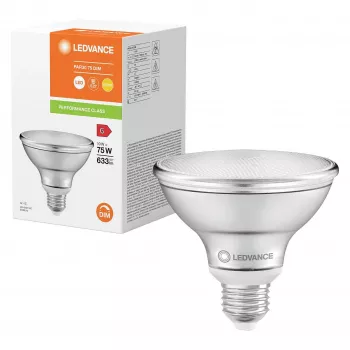 OSRAM PAR30 7,5W 75W-Äquivalent LED-Reflektorlampe dimmbar 10W 633lm 2700K Warmweiß E27 36° Abstrahlwinkel