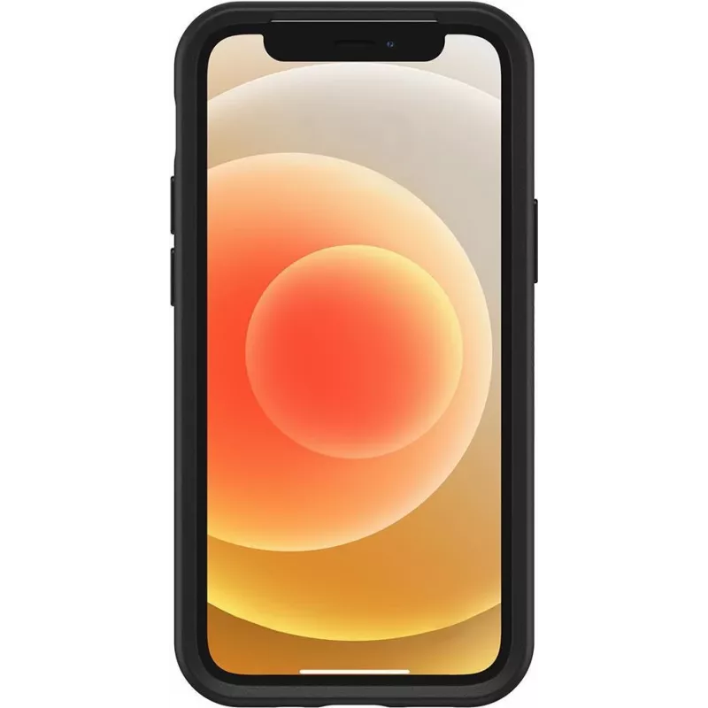 OtterBox Symmetry Series Rückseitige Abdeckung für Apple iPhone 12 / 12 Pro – Schwarz 77-66197