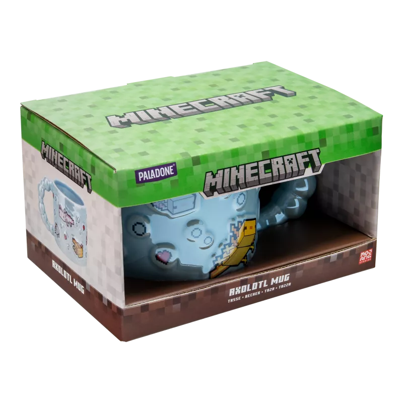 Paladone Minecraft Axolotl Bubble Shaped Mug