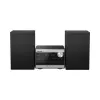 Panasonic SC-PM272EG-S Micro Hi-Fi System mit CD, Bluetooth, DAB/DAB+ Radio, USB und AUX - Silber (20 W RMS)
