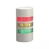 PATLITE WEP-302FB-RYG LED-Signalsäule, 3-stufig Rot/Gelb/Grün, Summer, Wandmontage, 24V DC, IP65, Weiß