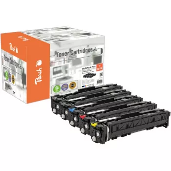 PEACH Toner Spar Pack Plus PT1160 Kompatibel mit HP 207A - 4er-Pack (Schwarz, Cyan, Magenta, Gelb)