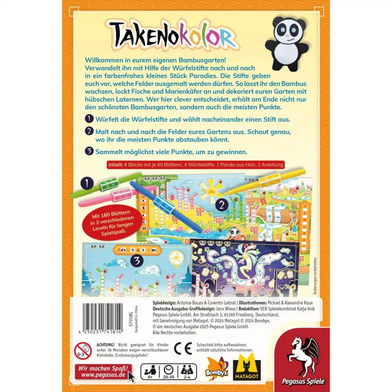 Pegasus Spiele Familienspiel Takenokolor