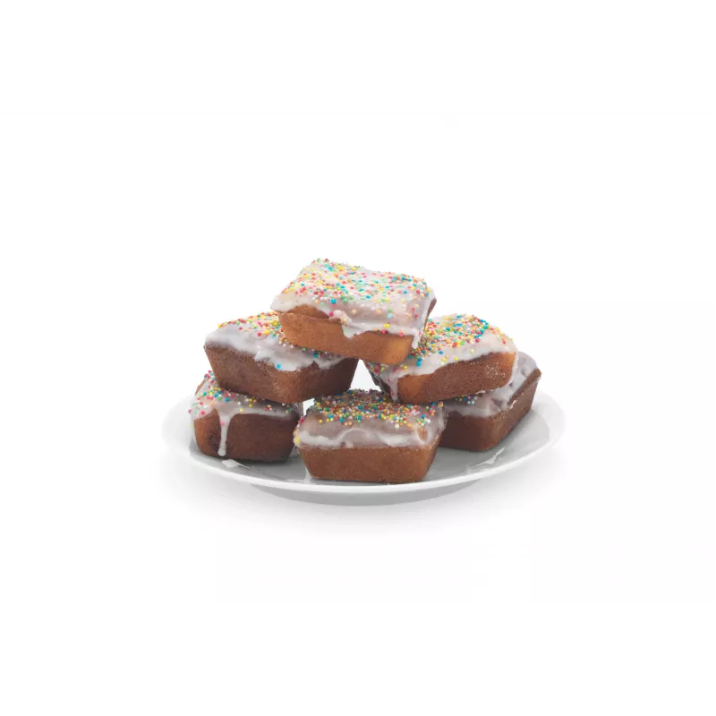 Petra PT5921DEKF Cake Maker – 7 Mini-Kuchen/Cupcakes/Donuts, 700W, Antihaft, Schwarz