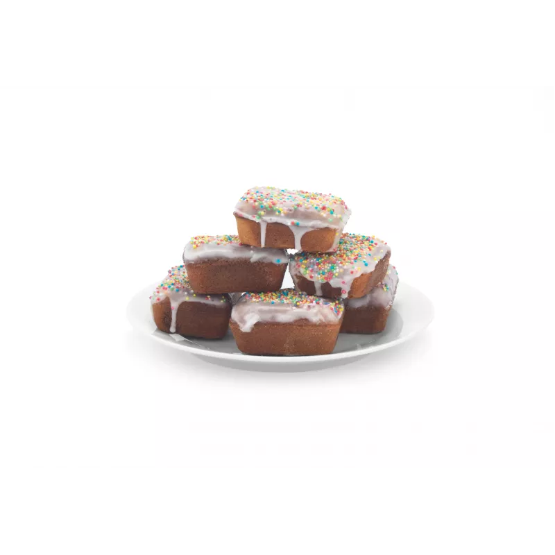 Petra PT5921DEKF Cake Maker – 7 Mini-Kuchen/Cupcakes/Donuts, 700W, Antihaft, Schwarz