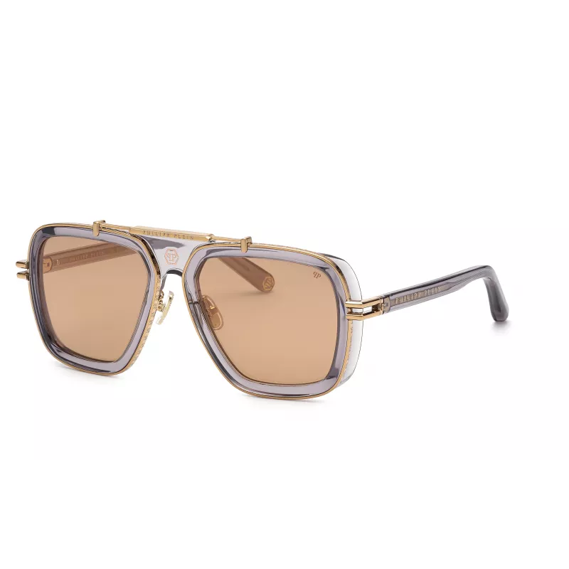 PHILIPP PLEIN MAN SPP109M579MBX Sonnenbrille 57/19/145 mm Schwarz Grau