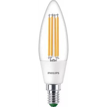 Philips Classic LED Kerzenlampe 40W Entsprechung E14 Warmweiß Klar