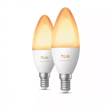 Philips Hue White Ambiance Kerzenlampe E14 B39 EU 2er-Pack