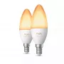 Philips Hue White Ambiance Kerzenlampe E14 B39 EU 2er-Pack
