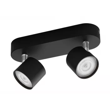 Philips Star Spot 2-Floodlight Schwarz 1000lm LED Decken-/Wandstrahler
