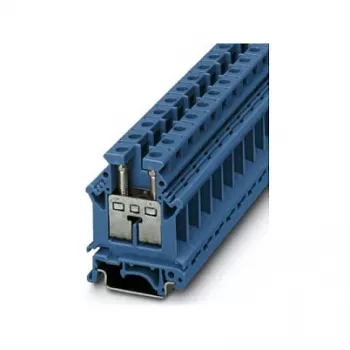 Phoenix 3006056 UK 16 N BU Durchgangsklemme, Schraubanschluss, 16 mm², 1000 V, 76 A, Blau