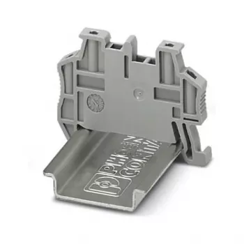 Phoenix 3022276 Endhalter CLIPFIX 35-5 für DIN-Schienen NS 35/7,5 und NS 35/15, Polyamid, grau, halogenfrei, UL 94 V0