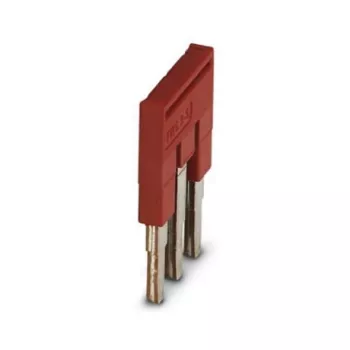 Phoenix 3030174 FBS 3-5 Steckbrücke, 3-polig, 5,2 mm Rastermaß, Rot
