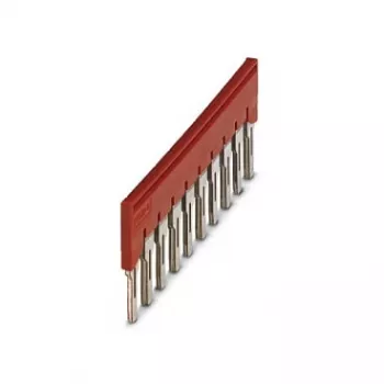 Phoenix 3030323 FBS 10-8 Steckbrücke, 10-polig, 8,2 mm Rastermaß, Rot