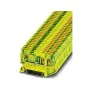 Phoenix 3209565 PT 2,5-TWIN-PE Push-in Schutzleiterklemme, Grün-Gelb, 2,5 mm², DIN-Schiene
