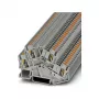 Phoenix 3209604 PTTBS 2.5 Doppelstock-Durchgangsklemme, Push-in-Anschluss, grau