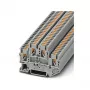 Phoenix 3210567 PTTB 2.5 Doppelstock-Reihenklemme, Push-in, 2,5 mm², 500 V, 22 A, grau