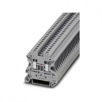 Phoenix Contact 3044076 UT 2.5 Durchgangsklemme, Schraubanschluss, 2,5 mm², 800 V, 24 A, Grau, Hutschienenmontage