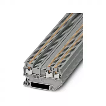 Phoenix Contact PT 1,5/S-TWIN Push-in Doppelstock-Reihenklemme, grau, 1,5 mm², 500 V, 17,5 A, Hutschienenmontage