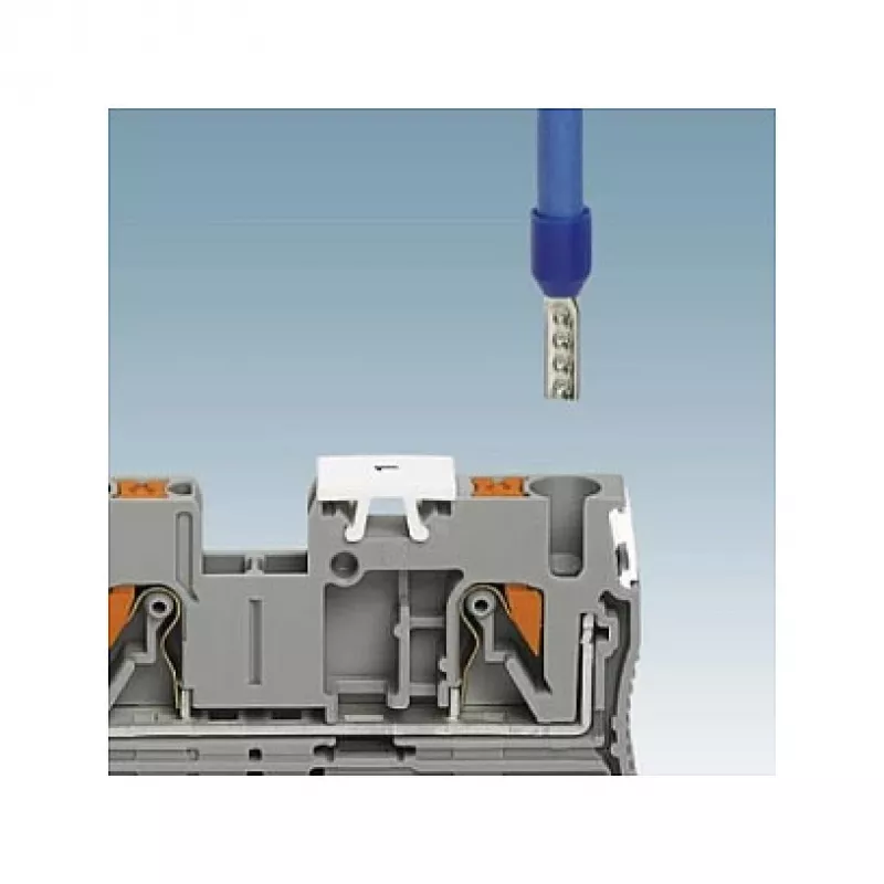 Phoenix Contact PT 2,5 Push-in Durchgangsklemme, 2,5 mm², Grau, DIN-Schienenmontage, 800 V, 24 A