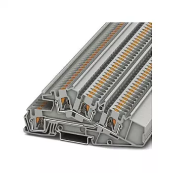 Phoenix Contact PTI 4-L/L 3-Etagen-Reihenklemme, Push-in, 4 mm², 400 V, 32 A, grau