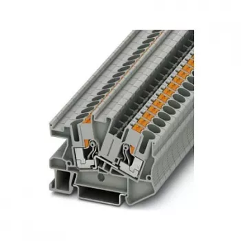 Phoenix Contact PTI 6 Installationsklemme - Push-in, 6 mm², 3-Potenzial, Grau/Blau/Gelb-Grün