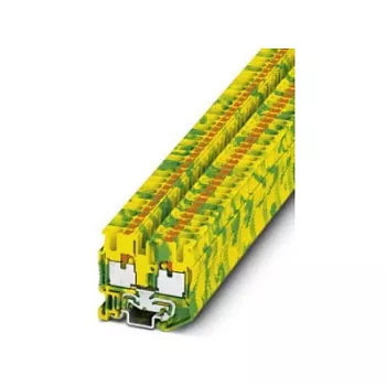 Phoenix MPT 2,5-PE Mini Schutzleiter-Klemme, Push-in, 2,5 mm², grün-gelb