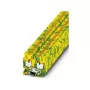 Phoenix MPT 2,5-PE Mini Schutzleiter-Klemme, Push-in, 2,5 mm², grün-gelb