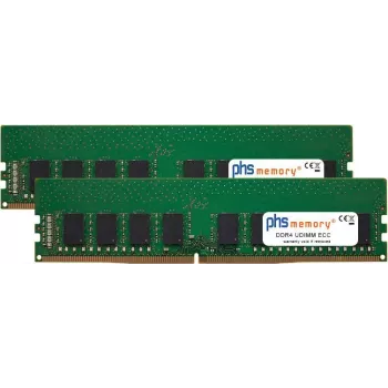 PHS-memory 32GB (2x16GB) Kit DDR4 UDIMM ECC 2400MHz PC4-19200E für Gigabyte GA-X150M-PRO ECC (rev. 1.0) SP601784