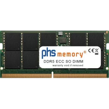 PHS-memory 32GB DDR5 ECC SO-DIMM 4800MHz PC5-38400E Arbeitsspeicher für Asustor Lockerstor 10 Gen3 (AS6810T) SP566010