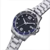 Pierre Cardin Herren Analog Quarzuhr CNI.0030 40mm Schwarzes Zifferblatt Lederarmband