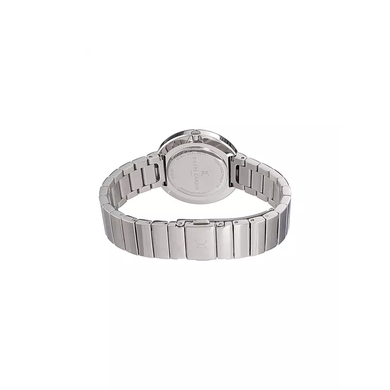 Pierre Cardin Damen CF.1010.MS.1 Quarz-Analoguhr 32mm silbernes Edelstahl-Milanaise-Mesh-Armband