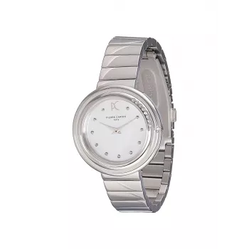 Pierre Cardin Damen CF.1010.MS.1 Quarz-Analoguhr 32mm silbernes Edelstahl-Milanaise-Mesh-Armband