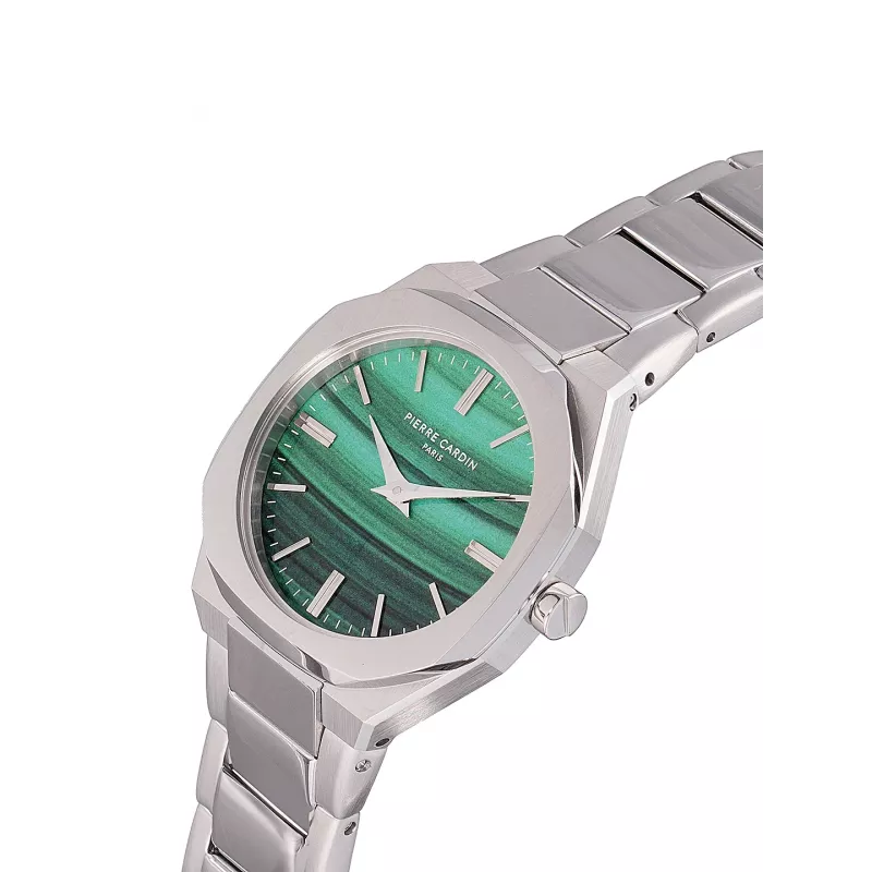 Pierre Cardin Damen Quarz Analoguhr CF.1008.MS.3 32mm Silber Edelstahl Milanese Armband