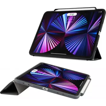 Pipetto Origami No3 Stifteetui für iPad Pro 11 (1./2./3./4. Gen) Schwarz