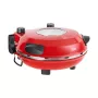 Pizzaofen TEESA SUPREME, 1200 W, 32 cm, Sichtfenster, herausnehmbarer Stein, Dual-Heizungsregelung