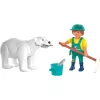 Playmobil 72090 Animals & Friends Zoo: Eisbär und Tierpfleger