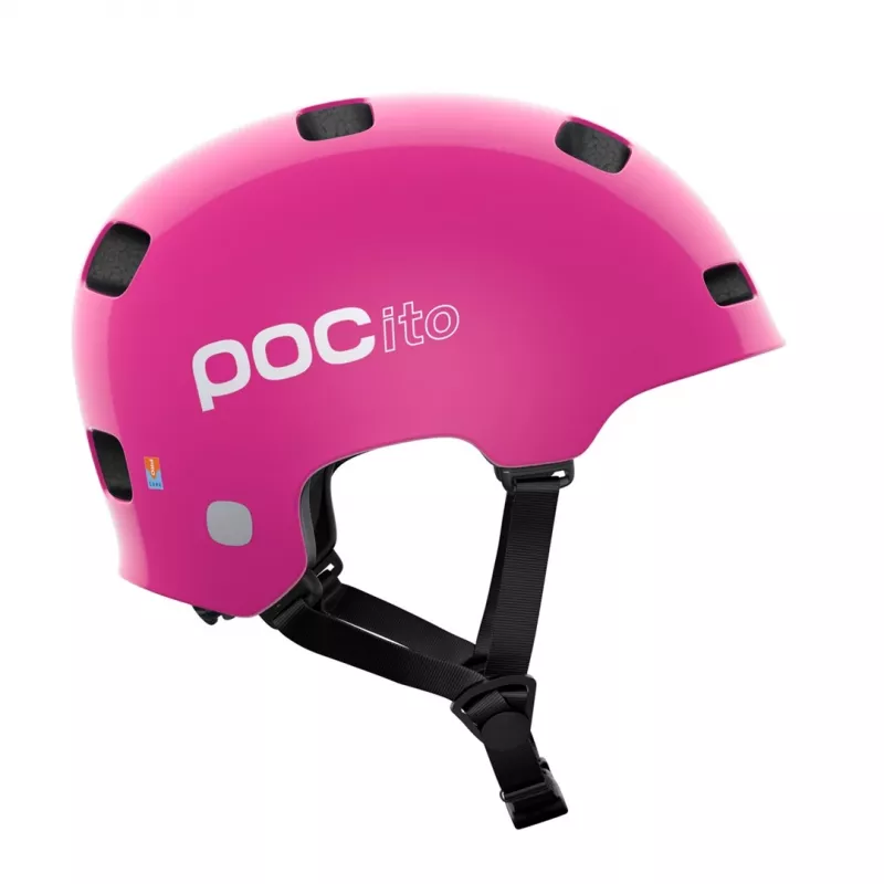 POCito Crane MIPS Kinder-Fahrradhelm - Neonpink - Größe M (55-58 cm)