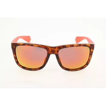 POLAROID Herren PLD6062-FS-86 Rechteckige Polarisierte Sonnenbrille - Havanna Rahmen, Braune Gläser