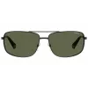 POLAROID PLD2101S003UC Herren Rechteckige Polarisierte Sonnenbrille - Schwarz/Grau