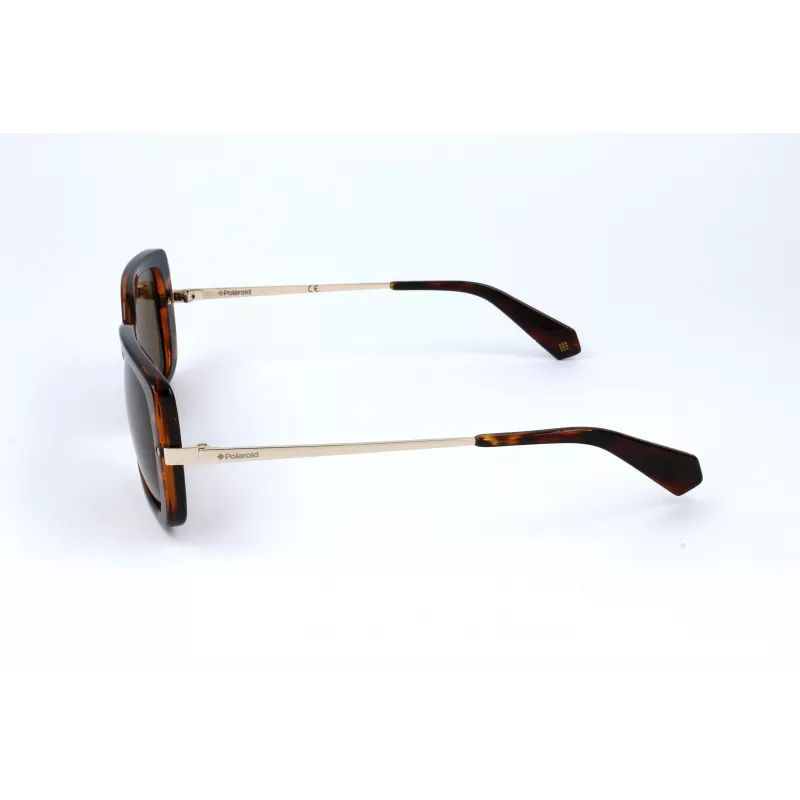 Polaroid PLD4075-S-86 Damen-Sonnenbrille Square Havana Braun Polarisiert