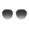 Polaroid PLD4140GSX010 Damen Rechteck-Sonnenbrille - Schwarzer Rahmen Graue Polarisierte Gläser 59mm