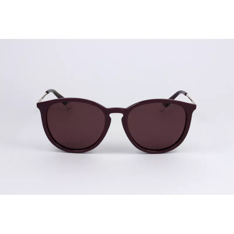 POLAROID PLD4143SXB3V Unisex Rechteck-Sonnenbrille - Schwarzer Rahmen, graue polarisierte Gläser, 53 mm