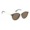 POLAROID PLD4147SX1EDF Unisex Rechteckige Sonnenbrille - Schwarzer Rahmen Graue Polarisierte Gläser 51mm